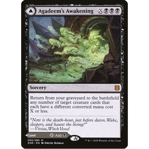 MTG: Single Card - Zendikar Rising: Foil Agadeem's Awakening // Agadeem, the Undercrypt (Pack to Sleeve) MTG: Single Card - Zendikar Rising: Foil Agadeem's Awakening // Agadeem, the Undercrypt (Pack to Sleeve)