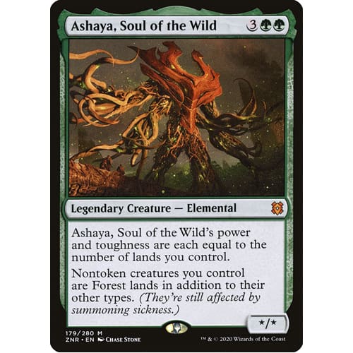 MTG: Single Card - Zendikar Rising: Foil Ashaya, Soul of the Wild (Pack to Sleeve) MTG: Single Card - Zendikar Rising: Foil Ashaya, Soul of the Wild (Pack to Sleeve)