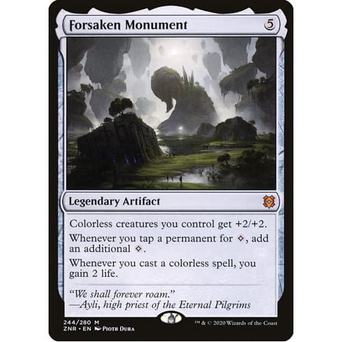 MTG: Single Card - Zendikar Rising: Foil Forsaken Monument (Pack to Sleeve) MTG: Single Card - Zendikar Rising: Foil Forsaken Monument (Pack to Sleeve)