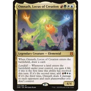 Magic: the Gathering - Single Card - Zendikar Rising: Foil Omnath, Locus of Creation (Pack to Sleeve)
