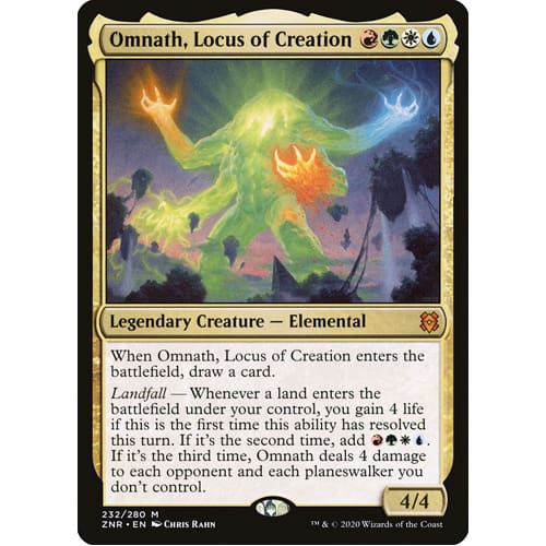 MTG: Single Card - Zendikar Rising: Foil Omnath, Locus of Creation (Pack to Sleeve) MTG: Single Card - Zendikar Rising: Foil Omnath, Locus of Creation (Pack to Sleeve)