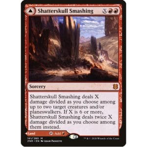 Magic: the Gathering - Single Card - Zendikar Rising: Foil Shatterskull Smashing // Shatterskull, the Hammer Pass (Pack to Sleeve)