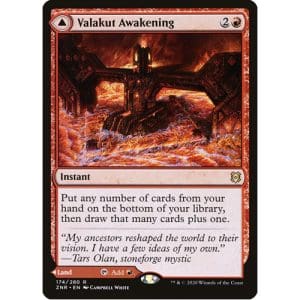Magic: the Gathering - Single Card - Zendikar Rising: Foil Valakut Awakening // Valakut Stoneforge (Pack to Sleeve)