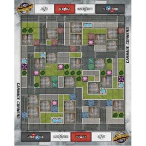 Monsterpocalypse Carnage Corners Fabric Playmat