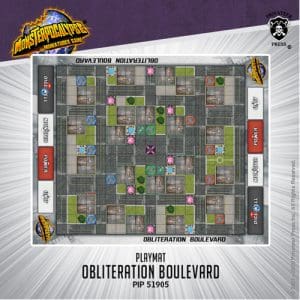 Obliteration Boulevard - Monsterpocalypse Fabric playmat