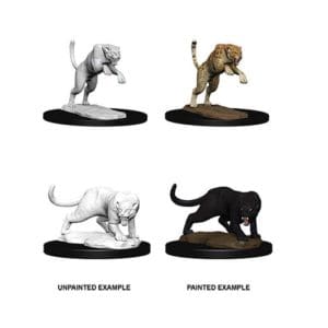 Panther & Leopard: D&D Nolzur's Marvelous Unpainted Miniatures (Wave 6)