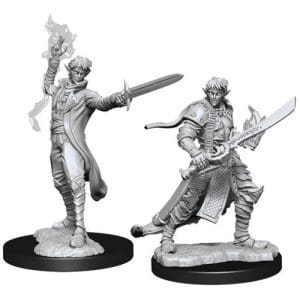 Pathfinder Battles Deep Cuts Unpainted Miniatures (W11): Male Elf Magus (Magic User)