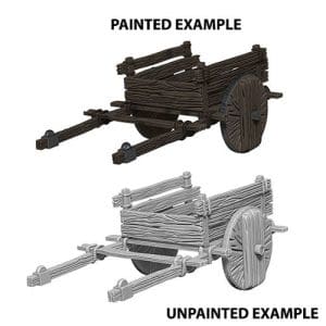 Pathfinder Deep Cuts Unpainted Miniatures (W4) - 2 Wheel Cart