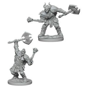 Pathfinder Deep Cuts Unpainted Miniatures (Wave 3): Half-Orc Male Barbarian