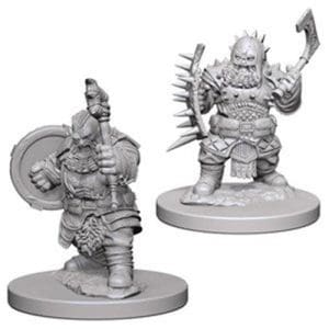 Pathfinder Deep Cuts Unpainted Miniatures (Wave 4): Dwarf Male Barbarian