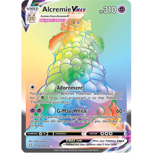 Pokemon TCG: Single Card - Shining Fates: Alcremie VMAX (Pack to Sleeve) Pokemon TCG: Single Card - Shining Fates: Alcremie VMAX (Pack to Sleeve)