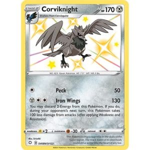 Pokemon TCG: Single Card - Shining Fates: Corviknight (Pack to Sleeve)