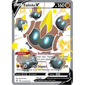 Pokemon TCG: Single Card - Shining Fates: Falinks V (Pack to Sleeve)