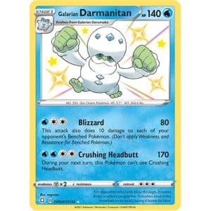 Pokemon TCG: Single Card - Shining Fates: Galarian Darmanitan (Pack to Sleeve)