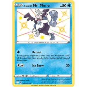 Pokemon TCG: Single Card - Shining Fates: Galarian Mr Mime (Pack to Sleeve)