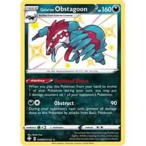 Pokemon TCG: Single Card - Shining Fates: Galarian Obstagoon (Pack to Sleeve)
