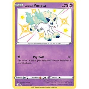 Pokemon TCG: Single Card - Shining Fates: Galarian Ponyta (Pack to Sleeve)