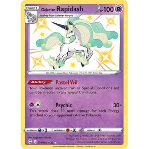 Pokemon TCG: Single Card - Shining Fates: Galarian Rapidash (Pack to Sleeve)
