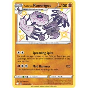 Pokemon TCG: Single Card - Shining Fates: Galarian Runerigus (Pack to Sleeve)