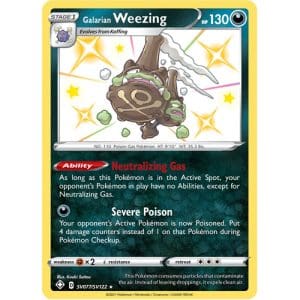 Pokemon TCG: Single Card - Shining Fates: Galarian Weezing (Pack to Sleeve)