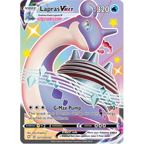 Pokemon TCG: Single Card - Shining Fates: Lapras VMAX (Pack to Sleeve) Pokemon TCG: Single Card - Shining Fates: Lapras VMAX (Pack to Sleeve)