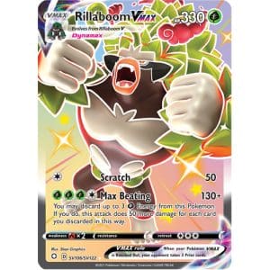 Pokemon TCG: Single Card - Shining Fates: Rillaboom VMAX (Pack to Sleeve)