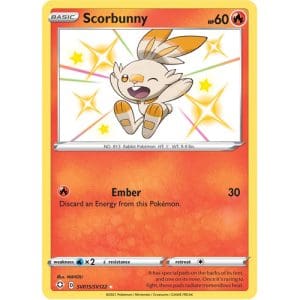 Pokemon TCG: Single Card - Shining Fates: Scorbunny (Pack to Sleeve)