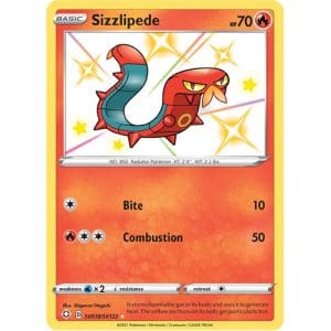 Pokemon TCG: Single Card - Shining Fates: Sizzlipede (Pack to Sleeve)