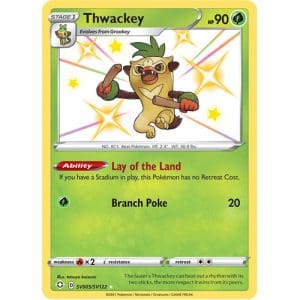Pokemon TCG: Single Card - Shining Fates: Thwackey (Pack to Sleeve)