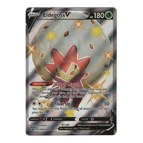Pokemon TCG: Single Card - Sword & Shield Promo: Eldegoss V (Pack to Sleeve) Pokemon TCG: Single Card - Sword & Shield Promo: Eldegoss V (Pack to Sleeve)