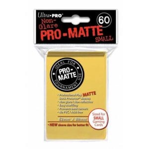 Pro Matte Small Yellow Deck Protector Sleeves