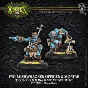 Pyg Bushwhacker Officer & Mortar Trollblood Unit Attachment