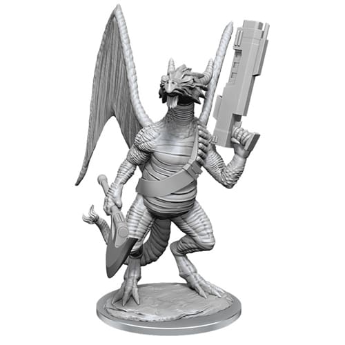 Starfinder Battles Deep Cuts Unpainted Miniatures: Dragonkin (W17)