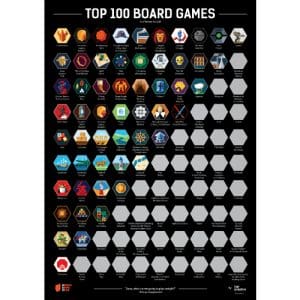 Top Scratch Top 100 Poster for Board Game Geeks