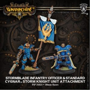Warmachine: Stormblade Infantry Officer & Standard