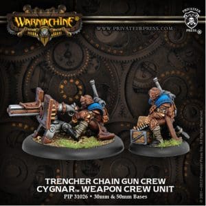 Warmachine: Trencher Chain Gun Crew