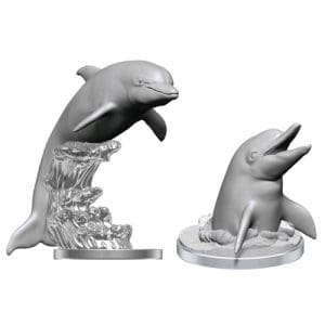 WizKids Deep Cuts Unpainted Miniatures (Wave 14): Dolphins