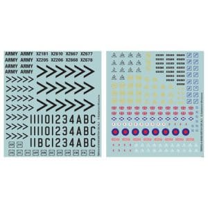 World War III: Team Yankee British Decal Set