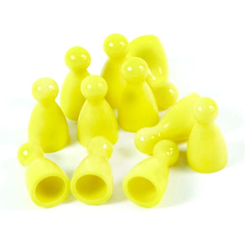 e-Raptor quality plastic pawns - yellow