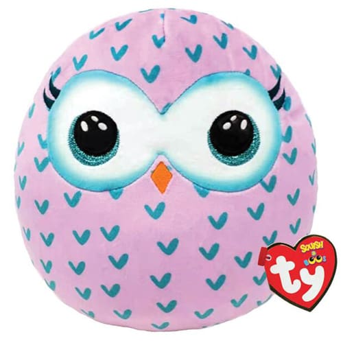 Squish-a-Boo Key Clip - Winks Owl