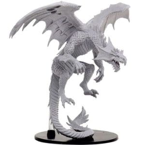 *B Grade* Pathfinder RPG: Battles Deep Cuts Unpainted Miniatures: Gargantuan White Dragon
