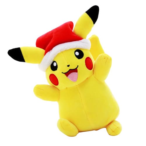 Pokemon 8" Seasonal Plush (Holiday) Pikachu with Santa Hat
