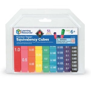 Fraction Tower Equivalency Cubes