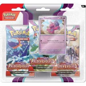 Pokemon TCG: Scarlet & Violet 2 - Paldea Evolved 3-Pack Booster - Tinkatink