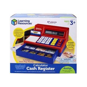 Pretend & Play Calculator Cash Register with Euro Money