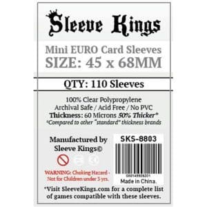 *A Grade* 110 x Mini European Card Sleeves (45mm x 68mm)