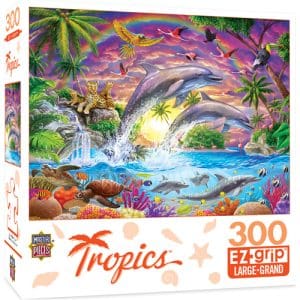 *A Grade* Masterpieces Puzzle: Tropics Fantasy Isle EZ-Grip Puzzle - 300 pieces