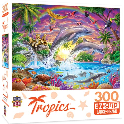 *A Grade* Masterpieces Puzzle: Tropics Fantasy Isle EZ-Grip Puzzle - 300 pieces *A Grade* Masterpieces Puzzle: Tropics Fantasy Isle EZ-Grip Puzzle - 300 pieces