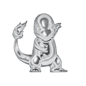 *A Grade* Pokemon: Select 3 Inch Battle Figures - Silver Charmander