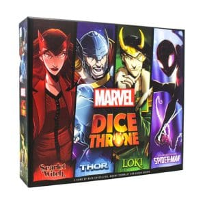 *A Grade* Marvel Dice Throne: 4-Hero Box (Scarlet Witch, Thor, Loki, Spider-Man)